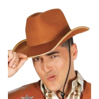 Sombrero marrón de vaquero - 58 cm