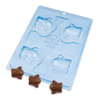 Molde para dos fantasmas de chocolate de 19 x 24 x 3 cm - 4 cavidades