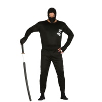 Disfraz de ninja negro para adulto