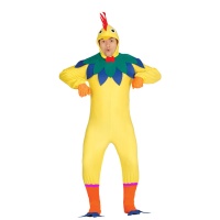 Disfraz de gallo amarillo para hombre