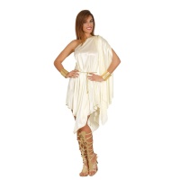 Disfraz de diosa griega corto para mujer