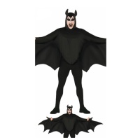 Disfraz de murciélago negro para adulto