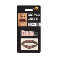 Tatuaje para labios de arlequín