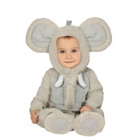 Disfraz de elefante gris para bebé