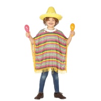 Poncho de mejicano tradicional infantil