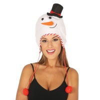 Gorro de muñeco de nieve con sombrero de 52 cm