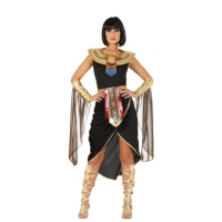Disfraz de faraón egipcio con túnica para mujer