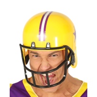 Casco de fútbol americano amarillo - 64 cm