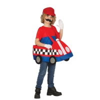 Disfraz de coche de carreras infantil