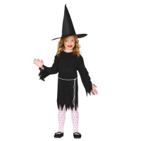 Disfraz de bruja negra para niña