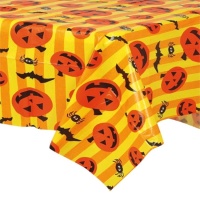 Mantel de Halloween con calabazas - 1,30 x 1,75 m