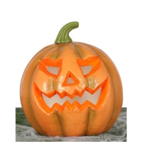 Calabaza sonriente con luz de 24 cm