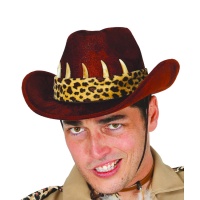 Sombrero marrón de cocodrilo Dundee - 57 cm