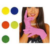 Guantes de colores cortos de 20 cm