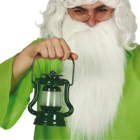 Farol verde con luz - 17 cm