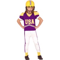 Disfraz de quarterback universitario infantil