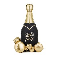 Globo de botella de champán con base de 0,79 x 1,14 m - PartyDeco
