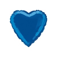 Globo de corazón de colores de 45 cm - Qualatex - 1 unidad