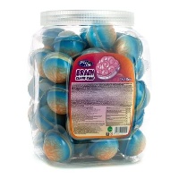 Cerebros de chicle con gelatina de 10 gr - 50 unidades