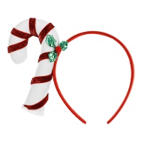 Diadema de bastón de Navidad