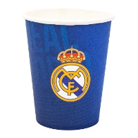 Vasos de Real Madrid azul - 8 unidades