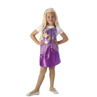 Disfraz de Rapunzel con corona para niña
