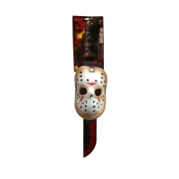 Máscara y cuchillo de Jason Voorhees - 68 cm