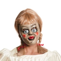 Máscara de Annabelle con peluca