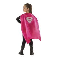 Capa de Superman rosa infantil