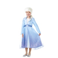 Disfraz de Elsa de Frozen 2 con peluca para niña en caja