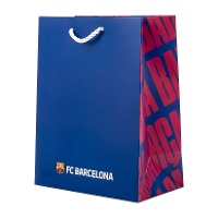 Bolsa regalo de 32 x 26 x 12 cm Barcelona azul