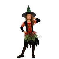 Disfraz de brujita de colores para niña