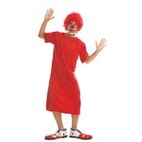 Disfraz de payaso rojo para adulto