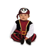 Disfraz de pirata con pañuelo para bebé