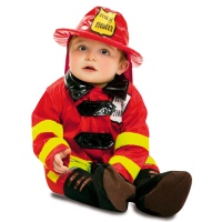 Disfraz de bombero rojo para bebé
