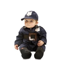 Disfraz de policía con gorra para bebé