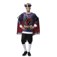 Disfraz de rey medieval de lujo para hombre