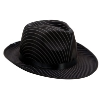 Sombrero fedora a rayas - 58 cm
