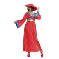 Disfraz de chino rojo para mujer