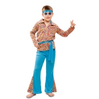 Disfraz de hippie psicodélico para niño