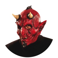 Máscara de diablo con cuernos
