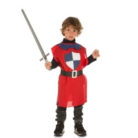 Disfraz de casaca medieval roja para niño