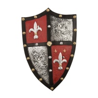 Escudo de foam de caballero medieval - 54 x 34 cm