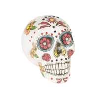 Calavera decorativa de Día de los muertos de 18 cm