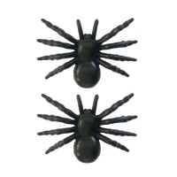 Arañas decorativas de 10 cm - 2 unidades