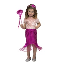 Conjunto de sirena infantil - 3 piezas