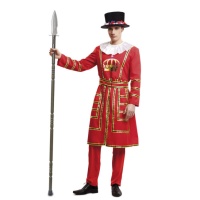 Disfraz de soldado inglés Beefeater para hombre