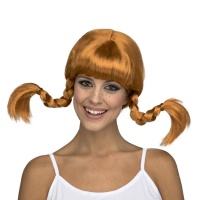 Peluca con trenzas alocadas