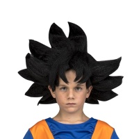 Peluca de Son Goku en caja para niño