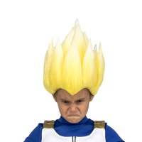 Peluca de Vegeta Saiyan en caja para niño